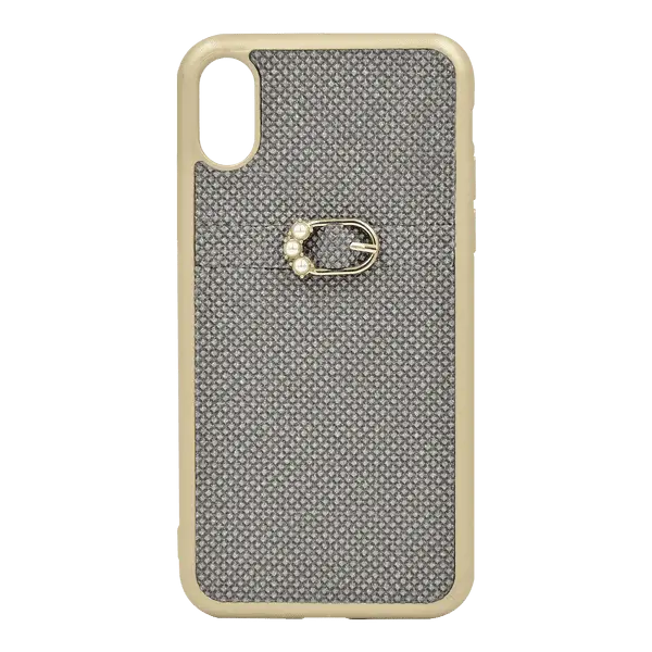 Joysidea Bling Lace Design iPhone Xs Gold