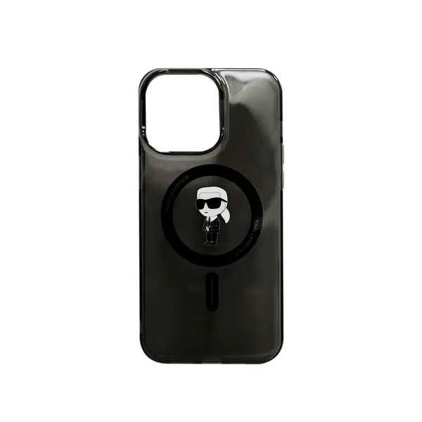 Karl Lagerfeld MagSafe Iml Ikonik Case iPhone 15 Pro Max Black