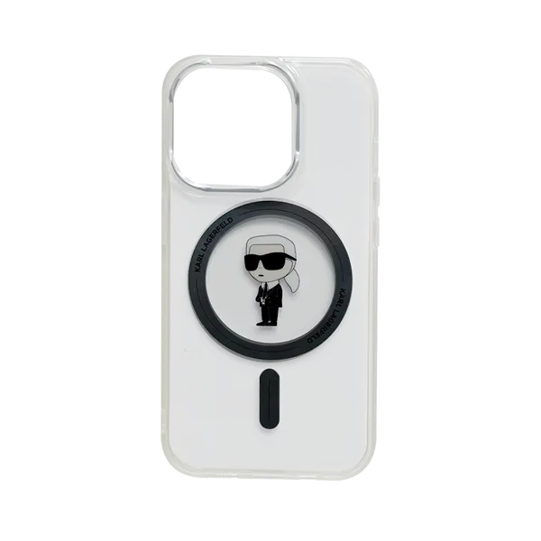 Karl Lagerfeld MagSafe Iml Ikonik Case iPhone 15 Pro Transparent
