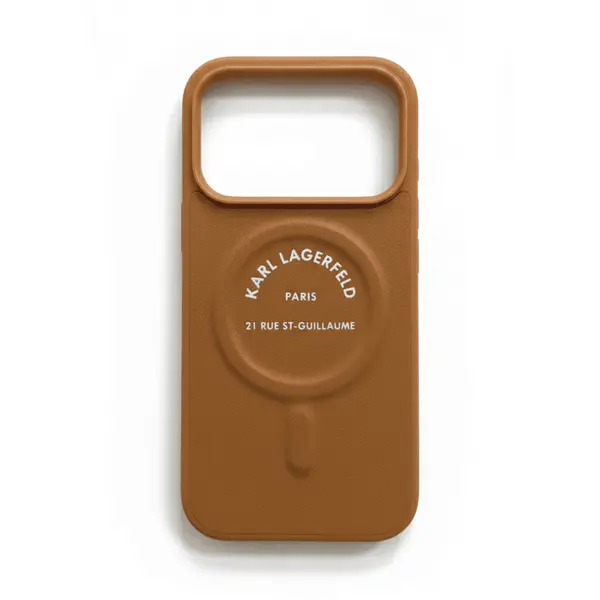 Karl Lagerfeld MagSafe Pu Case With Karl Rsg Logo Buttons For iPhone 17 Pro Brown