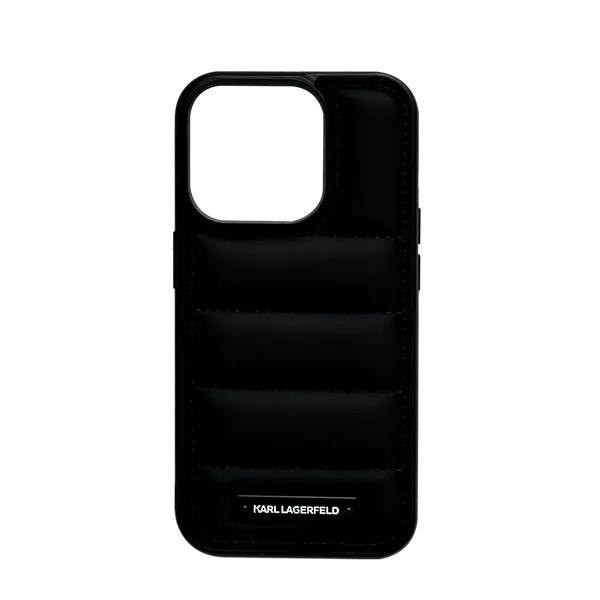 Karl Lagerfeld Nylon Puffy Case iPhone 15 Pro Black