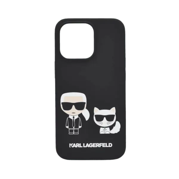 Karl Lagerfeld Silicone Case iPhone 13 Pro Black