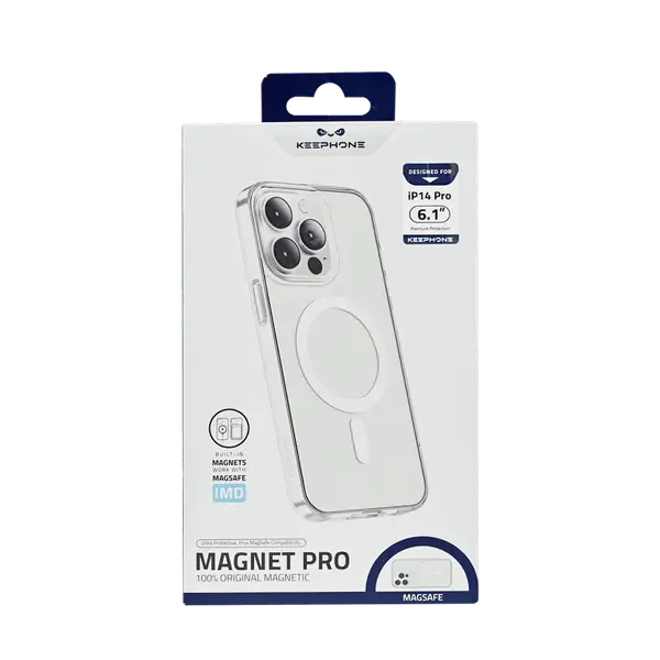 Keephone Magnetic Case iPhone 14 Pro Transparent