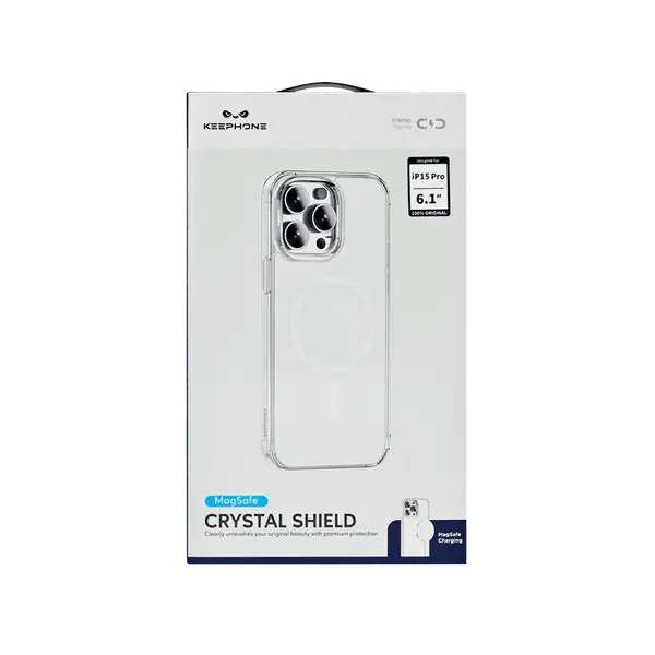Keephone Magnetic Case iPhone 15 Pro Transparent