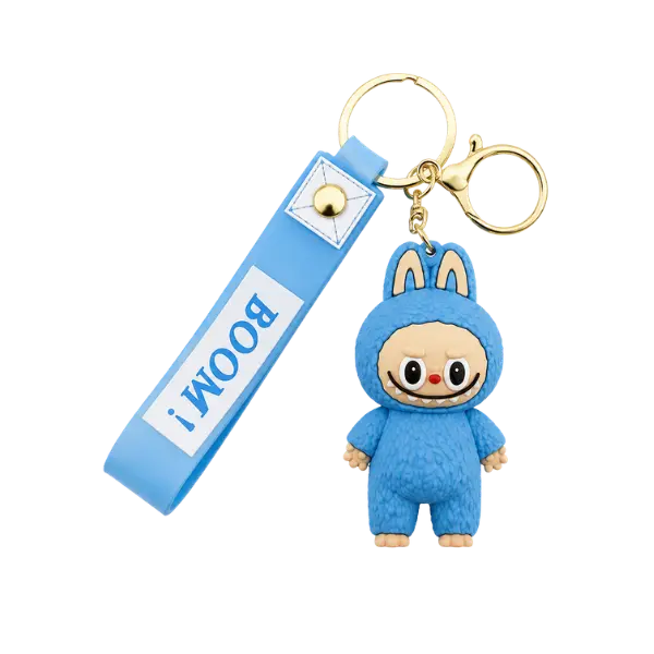 Labubu Blue Monster Keychain