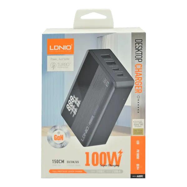 Ldnio 100W Gan PD Charger Uk Plug Black