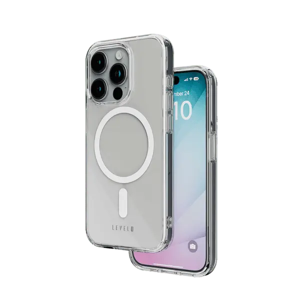 Levelo Lucu Transparent Silicone Case For iPhone 15 Plus Matte Clear