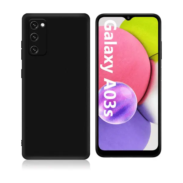 M Silicone Case For Galaxy A03S Black
