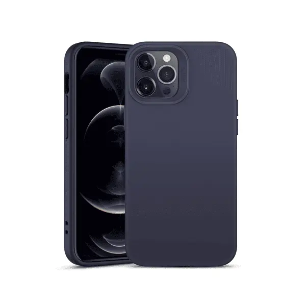 M Silicone Case For iPhone 12 Pro Max Midnight Blue