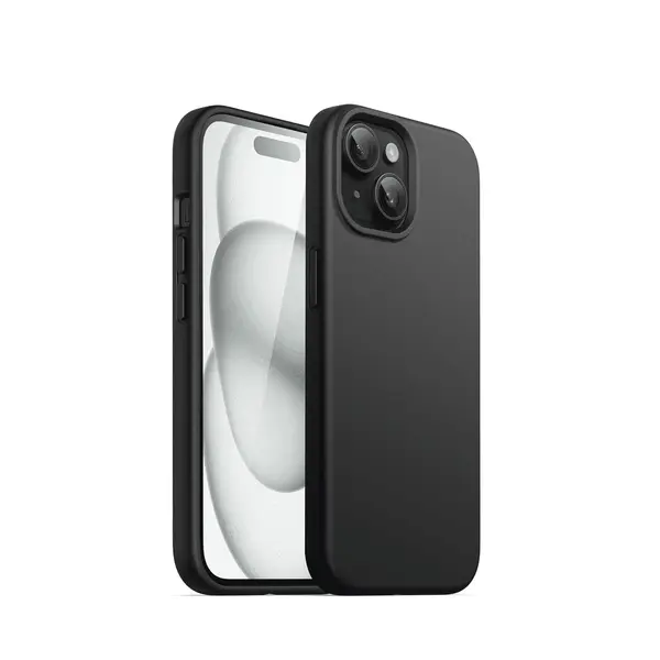 M Silicone Case For iPhone 15 Black