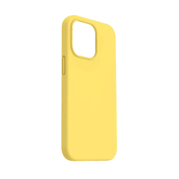 M Silicone Case For iPhone 15 Yellow