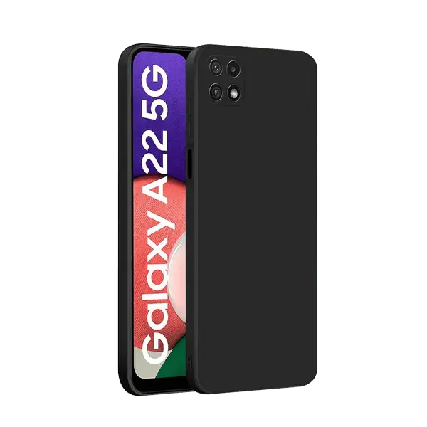 M Silicone Case Galaxy A22 Black