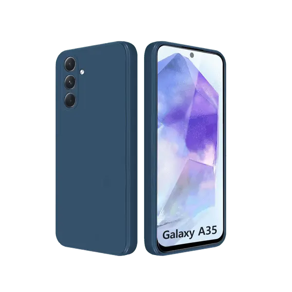 M Silicone Case Galaxy A35 Blue