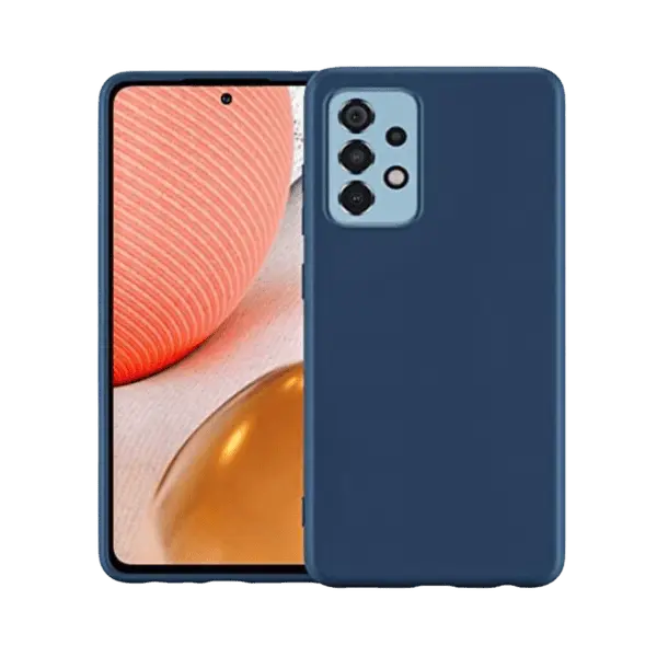 M Silicone Case Galaxy A72 Blue