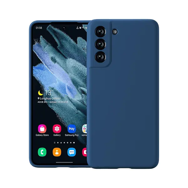 M Silicone Case Galaxy S21 Fe Blue