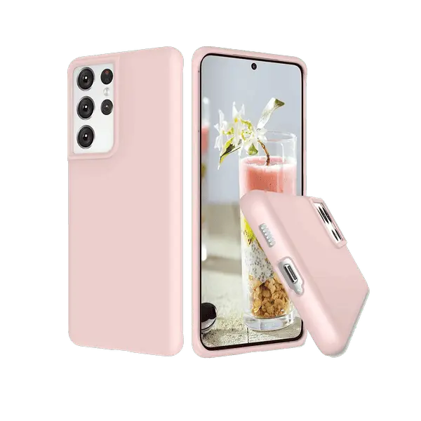 M Silicone Case Galaxy S21 Ultra Pink