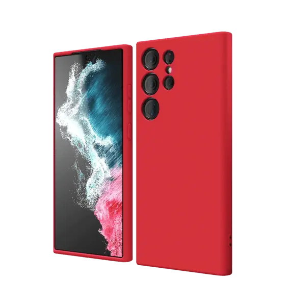 M Silicone Case Galaxy S22 Ultra Red