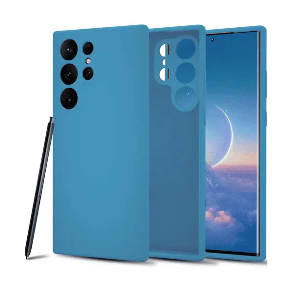 M Silicone Case Galaxy S23 Ultra Blue