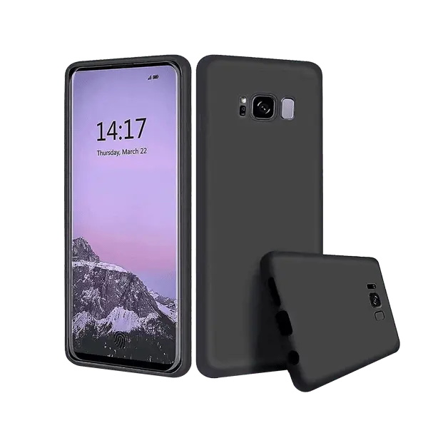 M Silicone Case Galaxy S8 Plus Black