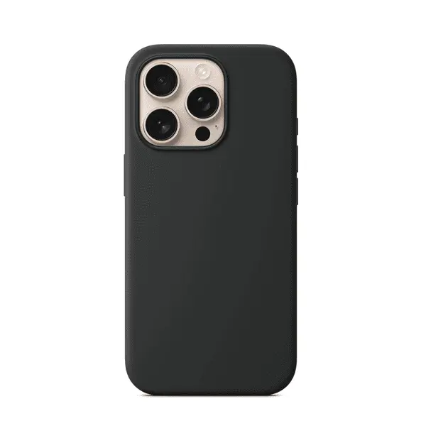 M Silicone Case iPhone 16 Pro Max Black Ftr