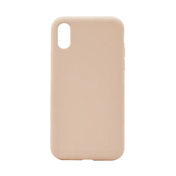 M Silicone Case iPhone Xs Pink Sand