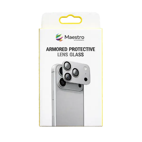 Maestro Armor Camera Glass Protector iPhone 17 Pro Max Silver