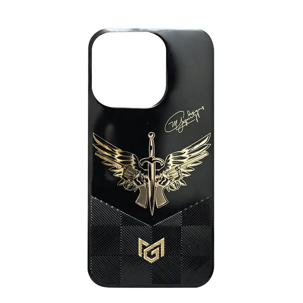 Mg Designs Back Sticker iPhone 14 Pro Wing Black
