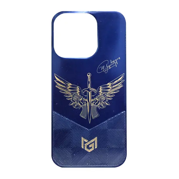 Mg Designs Back Sticker iPhone 14 Pro Wing Purple