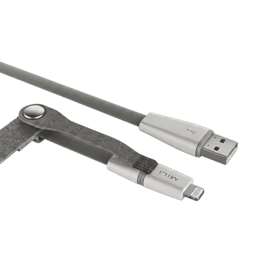 Mili 2IN1 Lightnig To Micro Cable 1M Gray