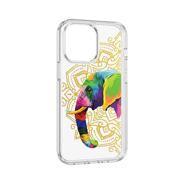 Mobilius Shockproof Case With MagSafe For Apple iPhone 14 Pro Jaipur S Elefant White