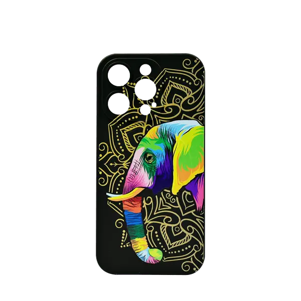 Mobilius Silicone Case With Microfiber And MagSafe For Apple 14 Dubai Jaipur S Elefant Black