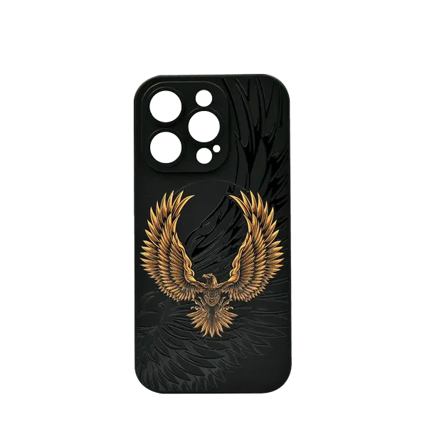 Mobilius Silicone Case With Microfiber And MagSafe For Apple 14 Dubai The Eagle In Flight