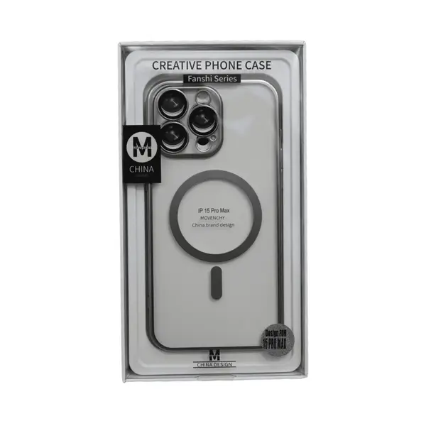 Movenchy Tpu MagSafe Case iPhone 15 Pro Max Natural Titanium