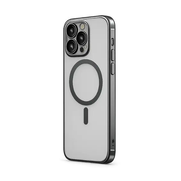 Movenchy Tpu MagSafe Case iPhone 15 Pro Max Silver