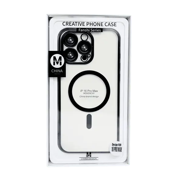 Movenchy Tpu MagSafe Case iPhone 16 Pro Max Black