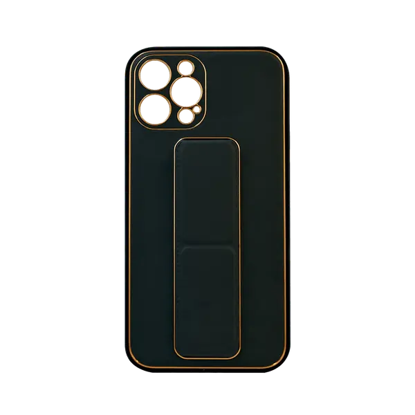 My Choice Black Pu Leather Case For iPhone 12 Pro Max