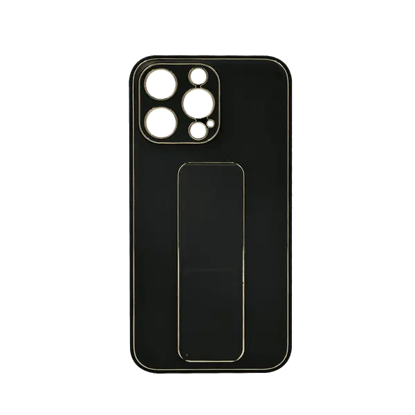My Choice Leather Grip Cover iPhone 15 Black