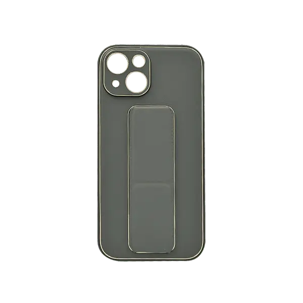 My Choice Leather Grip Cover iPhone 15 Night Green