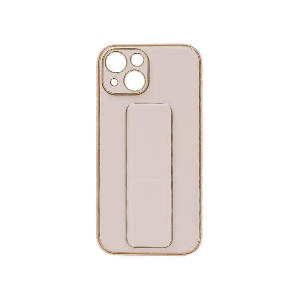 My Choice Leather Grip Cover iPhone 15 Pink