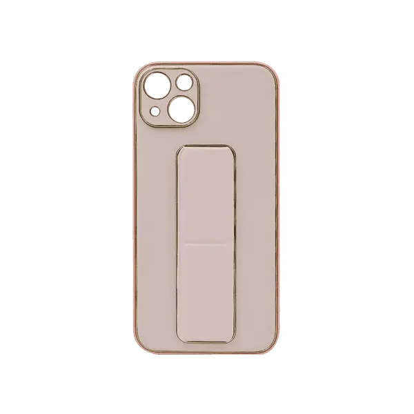 My Choice Leather Grip Cover iPhone 15 Plus Pink