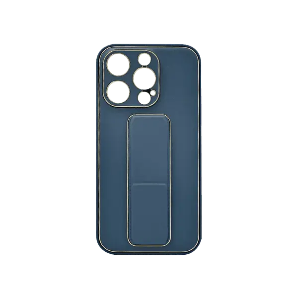 My Choice Leather Grip Cover iPhone 15 Pro Blue