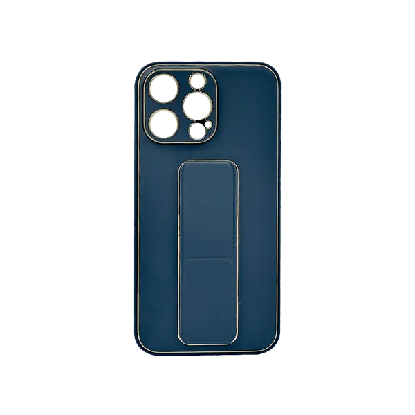 My Choice Leather Grip Cover iPhone 15 Pro Max Blue