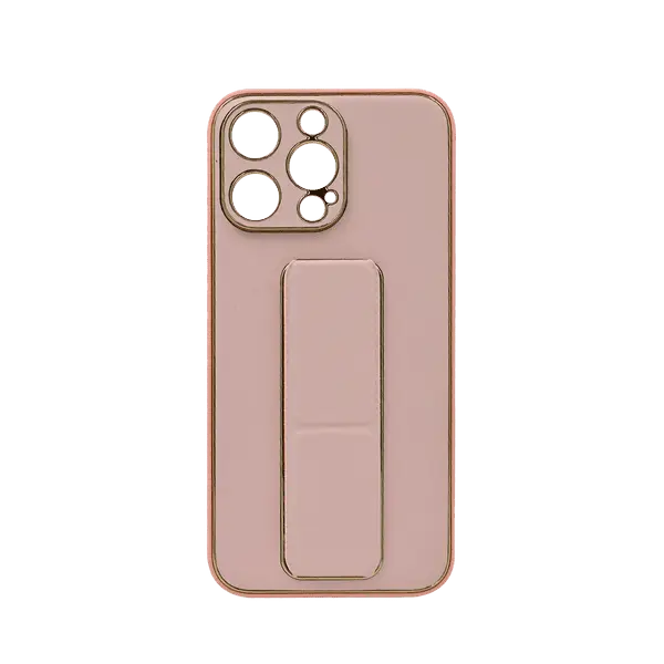 My Choice Leather Grip Cover iPhone 15 Pro Max Pink