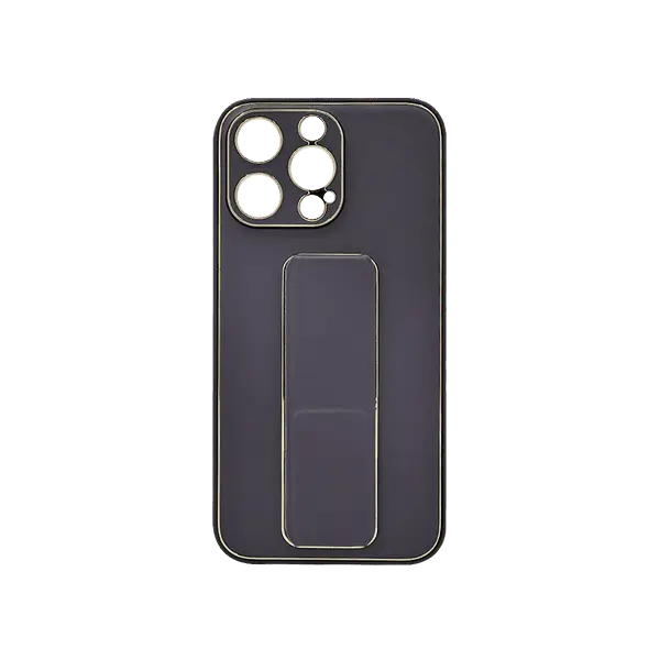 My Choice Leather Grip Cover iPhone 15 Pro Max Purple