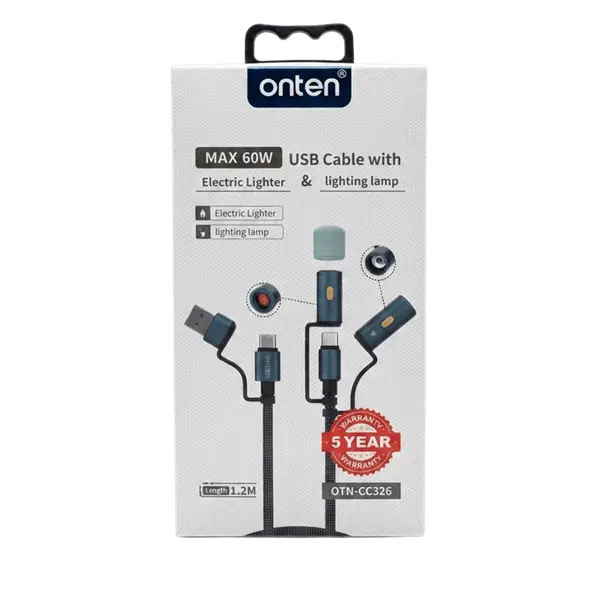 Onten Max 60W Otn CC326 Multifunctional USB Cable 1 2M