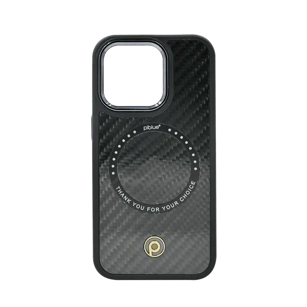 Piblue Carbon Fiber Magnetic Case iPhone 14 Pro Black