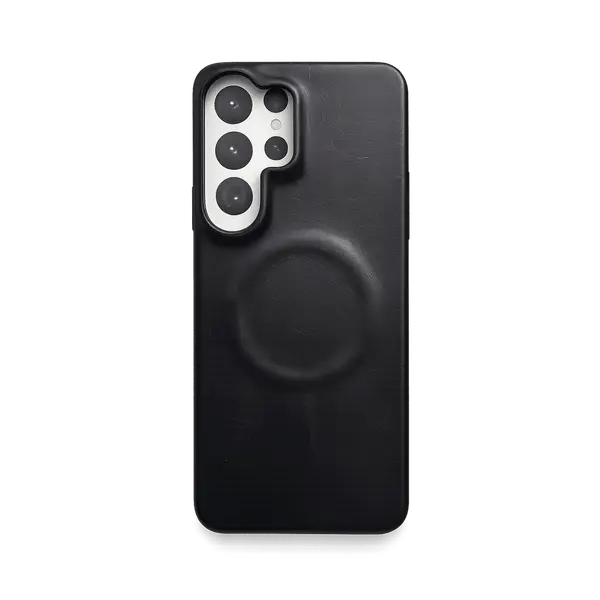 Piblue Cbs A28 Leather Magnetic Hard Case S26 Ultra Black