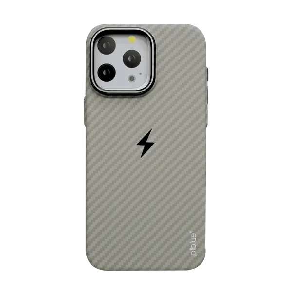 Piblue Twill Kevlar Magnetic Case For iPhone 16 Pro Ash Gold
