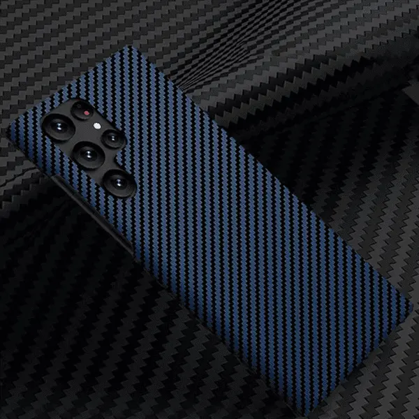 Piblue Twill Kevlar Magnetic Case Galaxy S24 Ultra Blue
