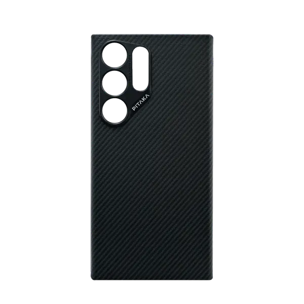 Pitaka Magez Case 4 For Galaxy S24 Ultra Black Grey Twill